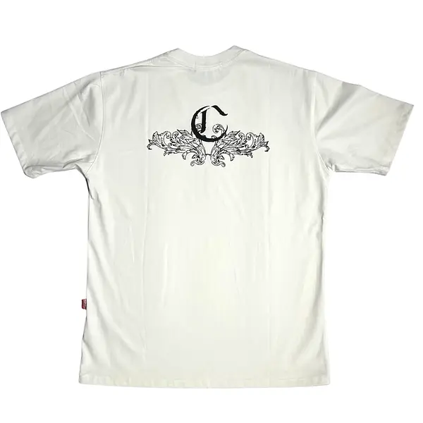 Camiseta Blanca Talla L Con Estampado Clemont Altorelieve