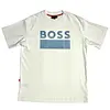 Camiseta Blanca Talla M Con Estampado Boss Azul