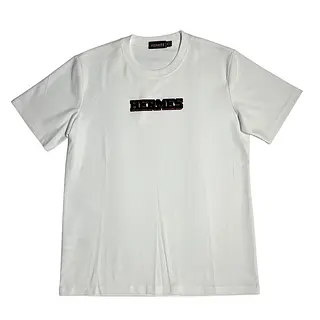 Camiseta Blanca Talla M Con Logo Hermes Afelpado