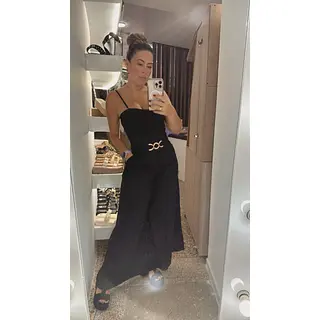 Enterizo Negro Moderno Y Estilizado Para Mujer