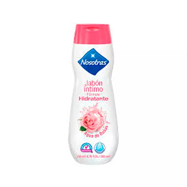 Jabón Intimo Nosotras Formula Hidratante Agua de Rosas