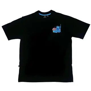 Camiseta Negra Talla Xl Con Estampado Psycobunny Toronto