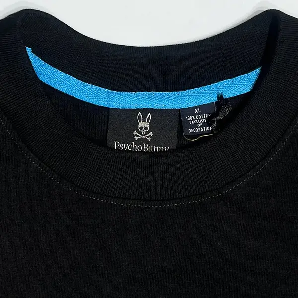 Camiseta Negra Talla Xl Con Estampado Psycobunny Toronto