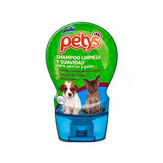 Shampoo Limpieza y Suavidad Petys para Perros y Gatos