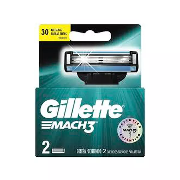 Gillette Mach 3 Cuchilla Cartucho Repuesto