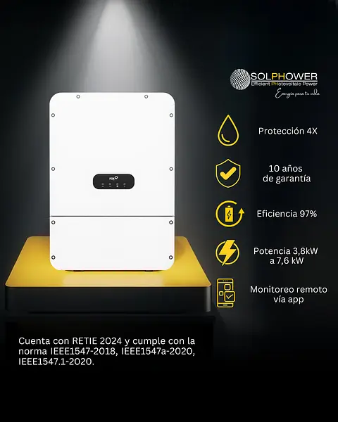 Inversor Híbrido Us Fox Ess 3.8 Kw / 5.7 Kw / 7.6 Kw