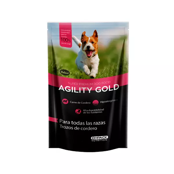 Baucher para Perros Agility Gold Super Premium Trozos de Cordero