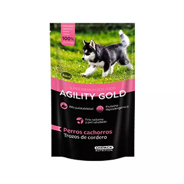 Purina para Perros Cachorros Agility Gold Super Premium Trozos de Cordero