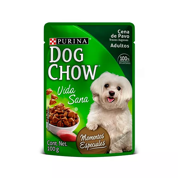 Purina para Perros Dog Chow Vida Sana con Trozos Jugosos de Pavo