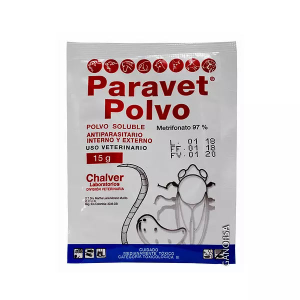 Antiparasitante Interno y Externo Paravet de Polvo Soluble