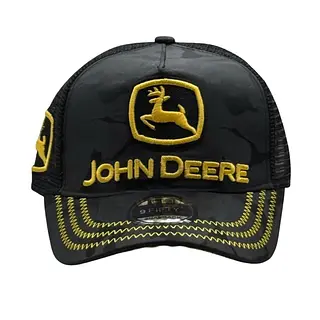 John Deere Camuflada Negra Letra Amarilla