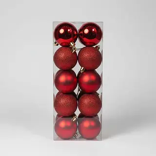 Bola Navideña 6cmx20 Stdo Ref:Bt6cmx20-R Bt6cmx20-Ap Bt6cmx20-D