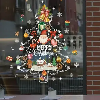 Sticker Vidrio Navideño Ax945 Ax809