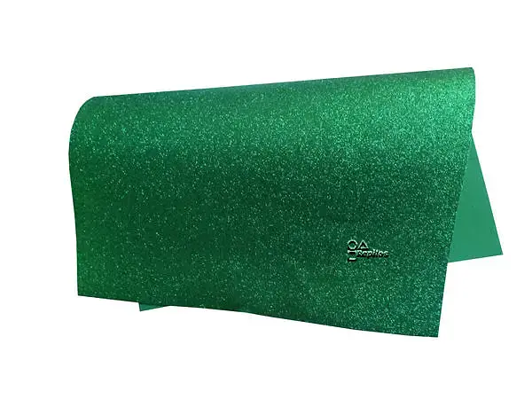 Fomi Escarchado 1/2 Pliego Verde Navidad