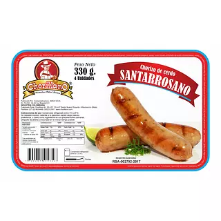 Chorizo Santarosano Chorillano 330g X 4 Und