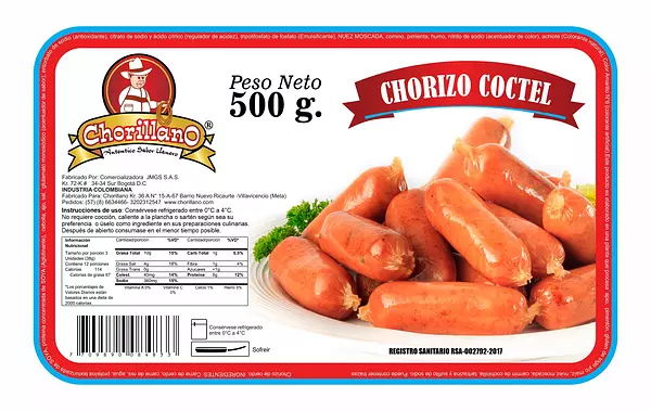 Chorizo Cóctel Chorillano 500 G