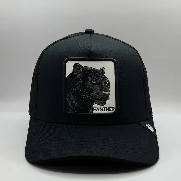 Panther Negra Parche Blanco