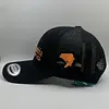 Gorra Columbia Negra Letras Naranja