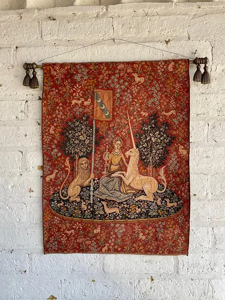 Tapiz La Dama Y El Unicornio "La Vista" - Bélgica 1960
