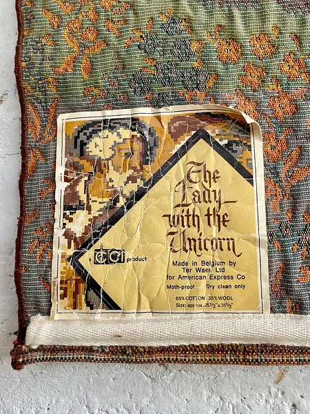 Tapiz La Dama Y El Unicornio "La Vista" - Bélgica 1960