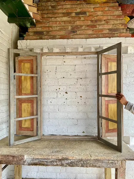 Ventana Y Contraventana De 2 Hojas - Colombia 1930