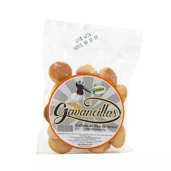 Galletas de Pan de Arroz Gavancillas Comestibles El Gavan 75gr