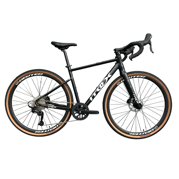 Bicicleta Gravel Crax Aluminio Negra 1x9 Grupo Sensah