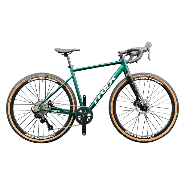 Bicicleta Gravel Crax Aluminio Verde 1x9 Grupo Sensah