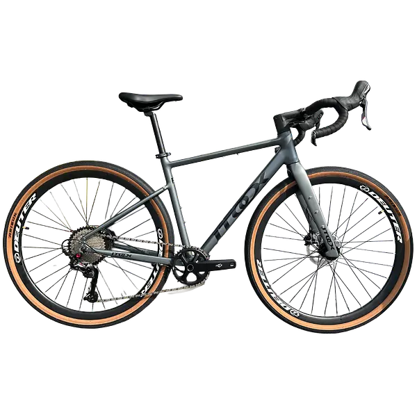 Bicicleta Gravel Crax Aluminio Gris1x9 Grupo Sensah