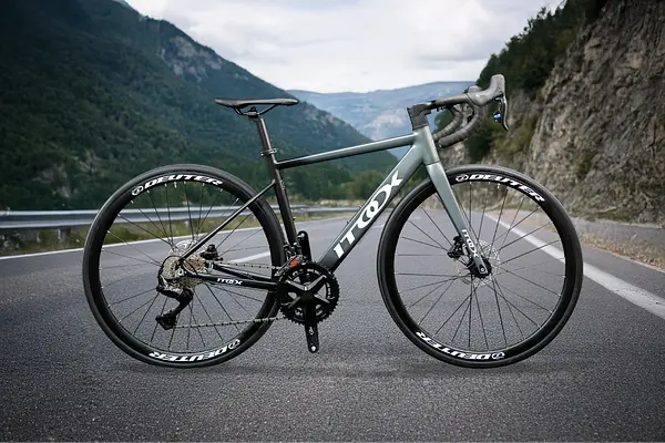 Bicicleta Ruta Gris En Aluminio Quetzal Grupo Ltwoo 2x11