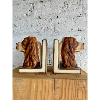 Tranca Libros Cabeza Perro Cocker Spaniel - Japón 1950