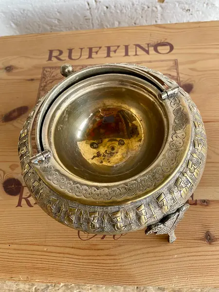 Servidor De Caviar En Plata Persa - Irán 1920