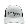 Gorra Columbia Blanca Malla Negra