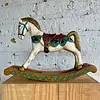 Caballo Balancín Tallado En Madera