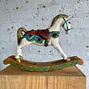 Caballo Balancín Tallado En Madera