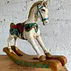 Caballo Balancín Tallado En Madera