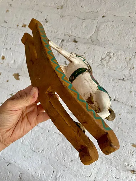 Caballo Balancín Tallado En Madera