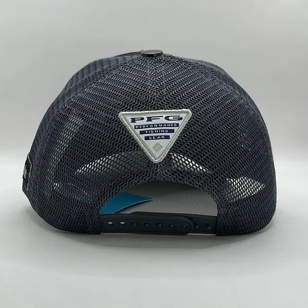 Gorra Columbia Negra Bandera Gris