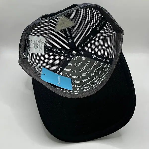 Gorra Columbia Negra Bandera Gris