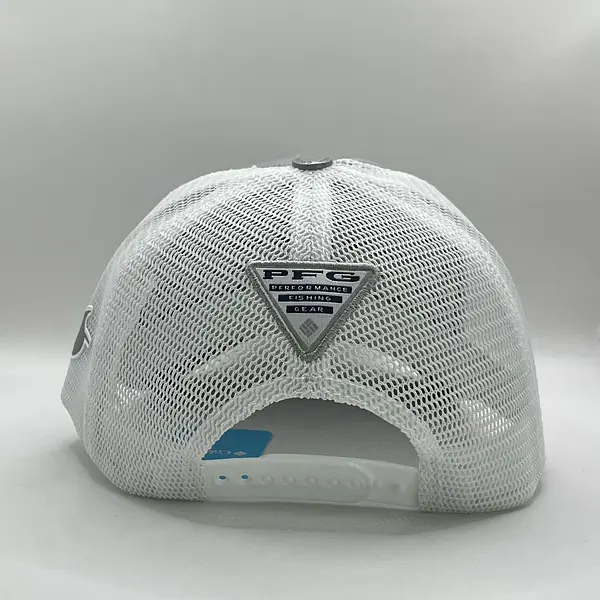 Gorra Columbia Gris Claro Letra Blanca