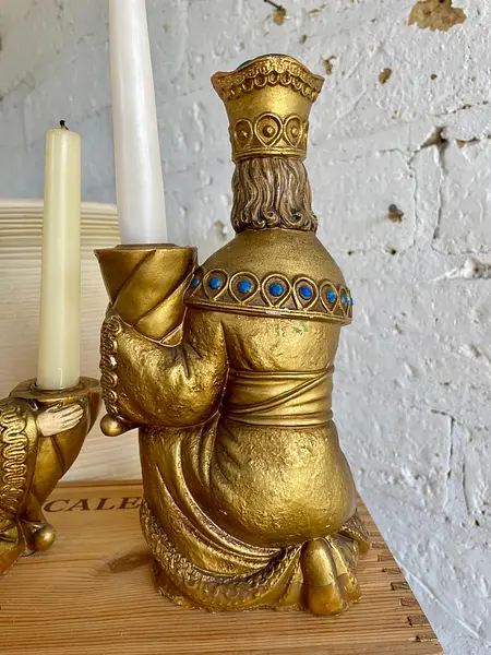 Candelabros Reyes Magos 4 Luces Kurt Adler - Usa 1980