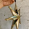 Estrella De 8 Puntas Dorada Con Espejos