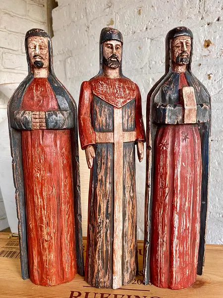Figuras X 3 Reyes Magos Estilo Ortodoxo.