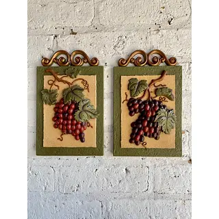 Cuadros Racimos De Uvas X 2 - Usa 1985