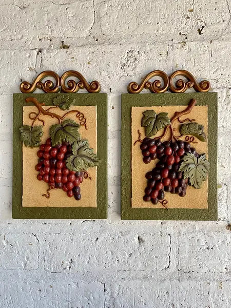 Cuadros Racimos De Uvas X 2 - Usa 1985