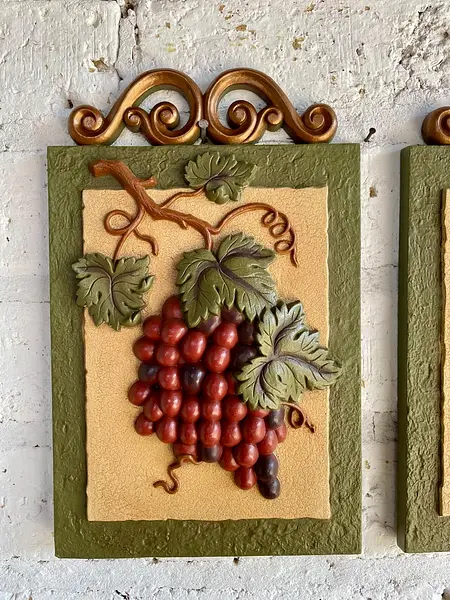 Cuadros Racimos De Uvas X 2 - Usa 1985