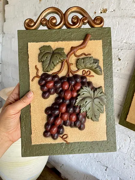 Cuadros Racimos De Uvas X 2 - Usa 1985