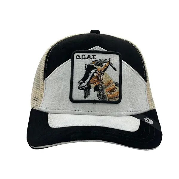 Goat Cabra Gamuza Blanco Negro