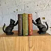 Tranca Libros X 2 Figura De Gato En Hierro Fundido