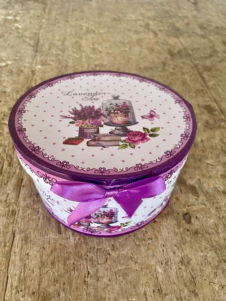 Taza Y Plato De Té Con Motivo De Lavanda